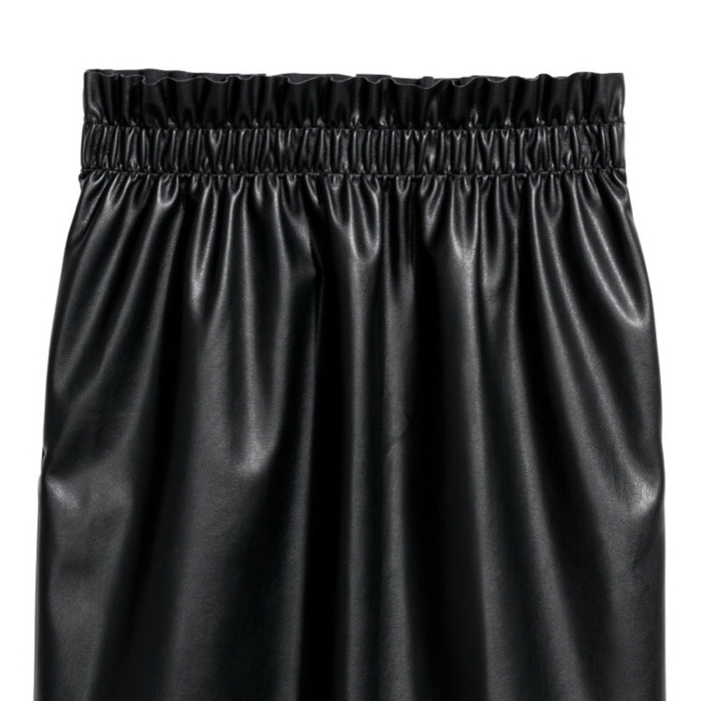 ISO!! 👀 H&M paper bag faux leather skirt - Picture 2 of 2